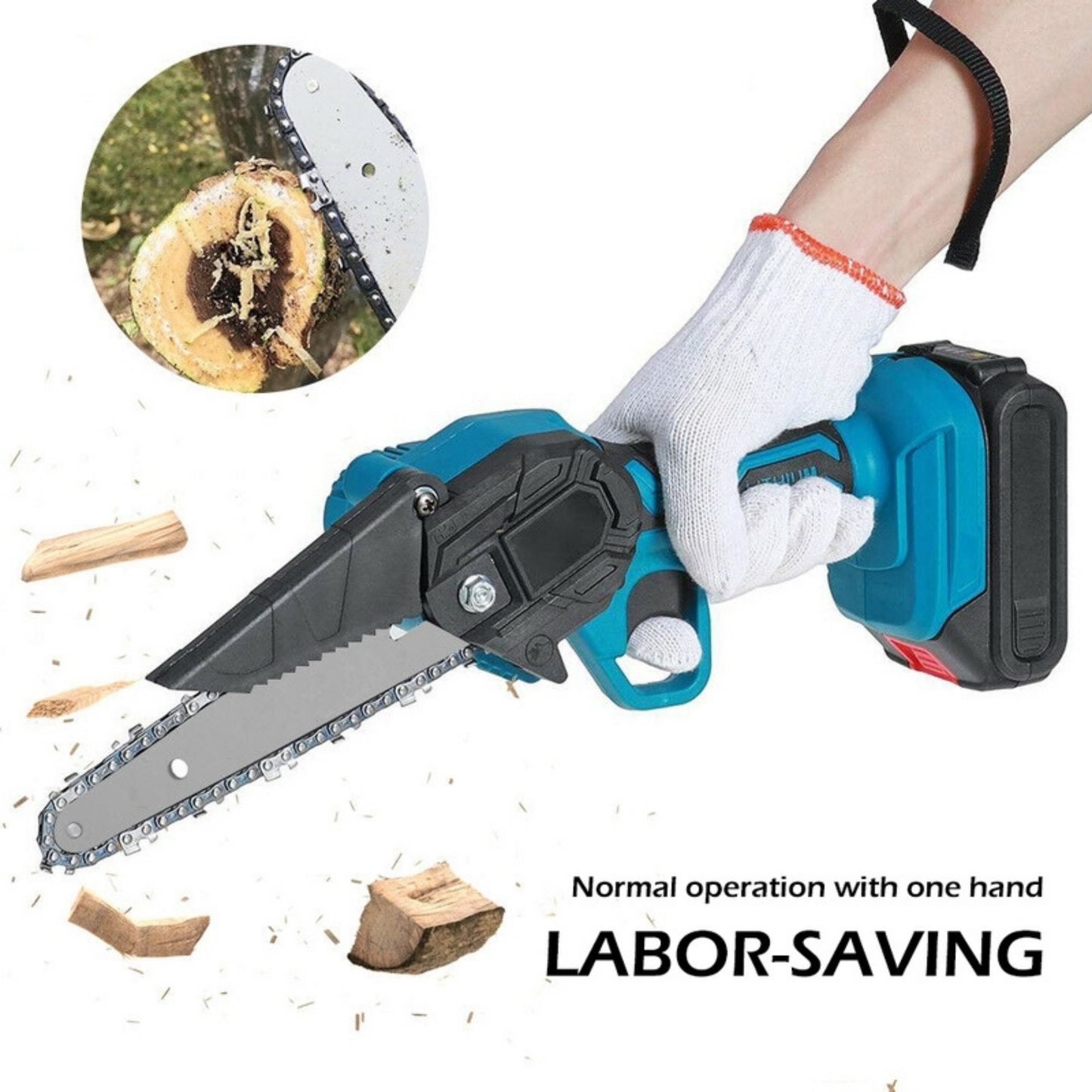 Electric Cordless Mini Chainsaw