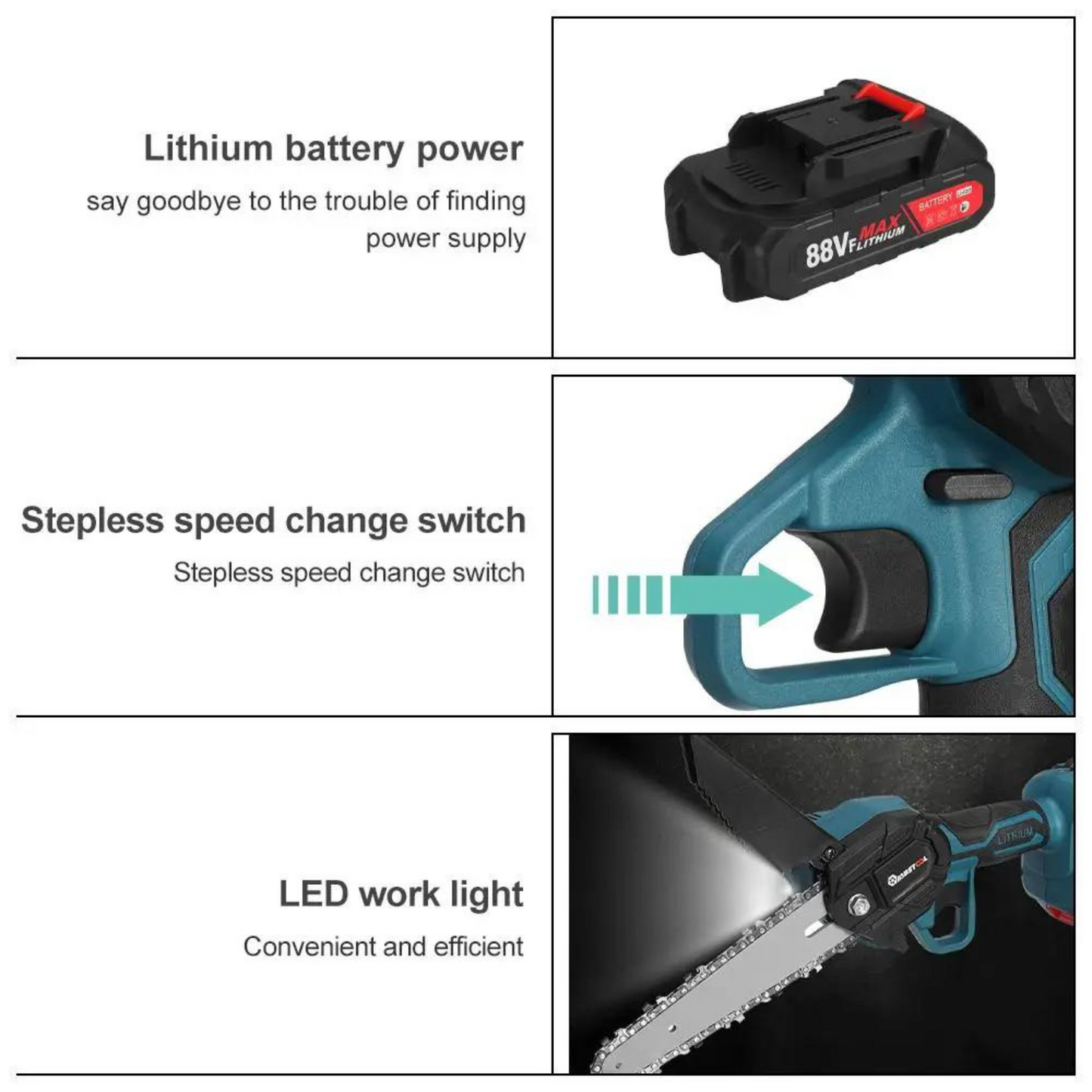 Electric Cordless Mini Chainsaw