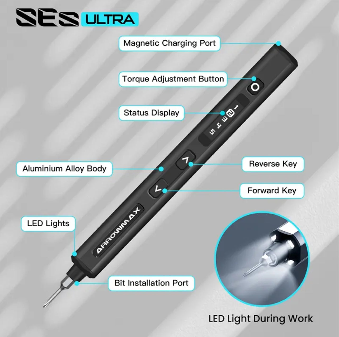 Precision electric screwdriver set