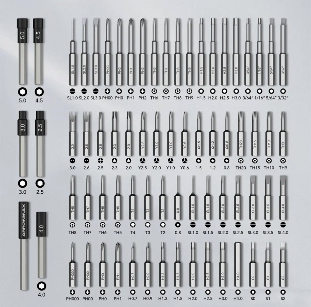 Precision electric screwdriver set