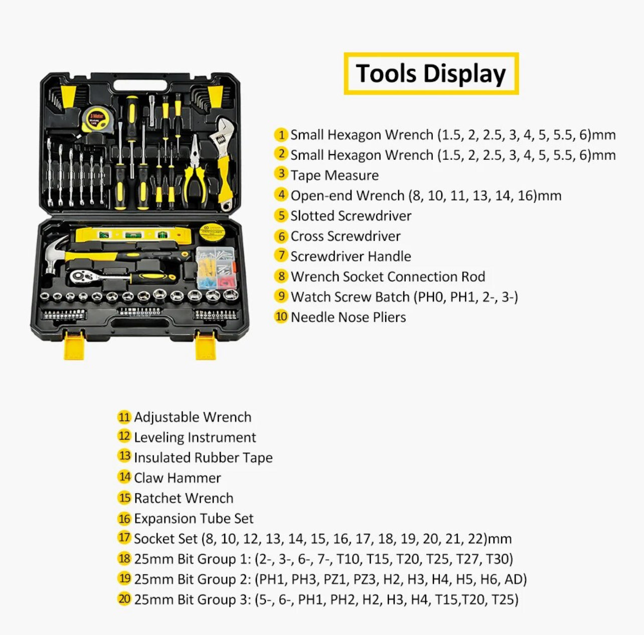 108 Piece Tool Set